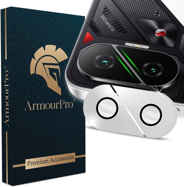 ArmourPro Back Camera Lens Ring Guard Protector for Poco F7 5G, Poco F7, Silver Camera Rings