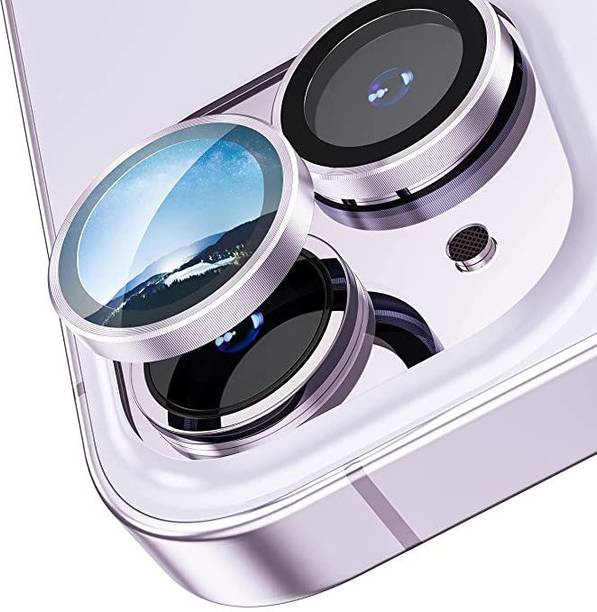 ICREATOR Back Camera Lens Glass Protector for Iphone 14 plus purple With Inbuilt Tempered Glass(Does Not Effect Image Quality)