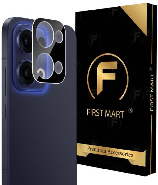 FIRST MART Back Camera Lens Glass Protector for Oppo Reno 13 5G, Oppo Reno 13, Reno 13 5G, Black Camera Lens
