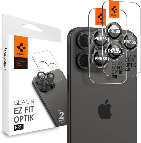 Spigen Back Camera Lens Glass Protector for iPhone 16 Pro | iPhone 16 Pro Max (Natural Titanium)