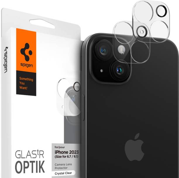 Spigen Back Camera Lens Glass Protector for iPhone 15, iPhone 15 plus