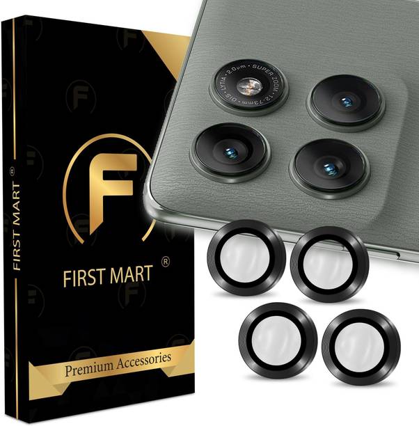 FIRST MART Back Camera Lens Ring Guard Protector for Motorola Edge 60 Pro 5G, Edge 60 Pro, Moto 60 Pro, Black Camera Rings