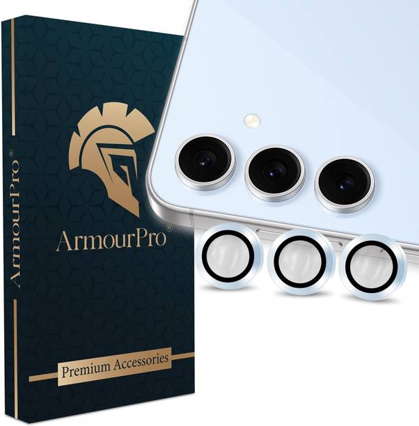 ArmourPro Back Camera Lens Ring Guard Protector for Samsung Galaxy S24Fe, Blue Camera Rings