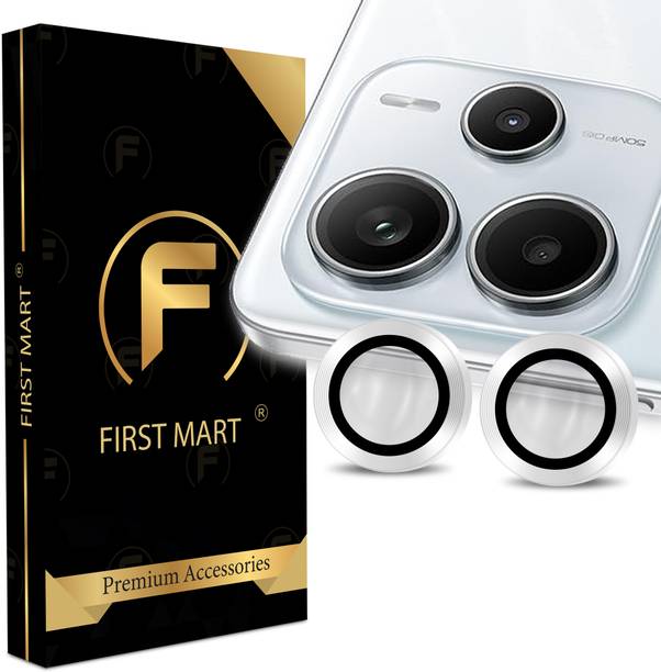 FIRST MART Back Camera Lens Ring Guard Protector for Redmi Note 14 5G, Redmi Note 14 5G, Mi Note 14, Mi Note 14, SIlver Camera Ring