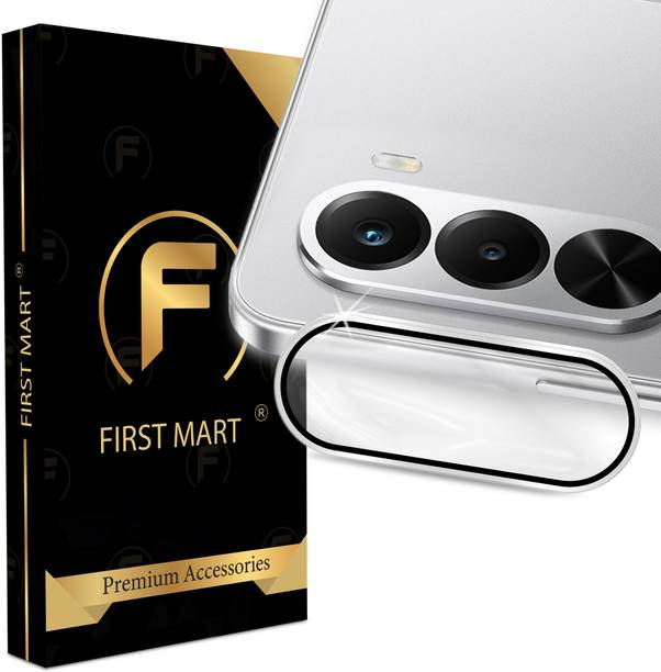 FIRST MART Back Camera Lens Ring Guard Protector for Realme P4x 5G, Realme P4x, Silver Camera Rings