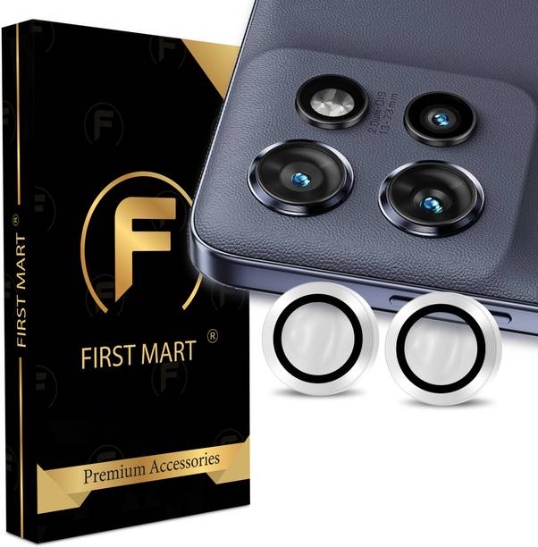 FIRST MART Back Camera Lens Ring Guard Protector for Motorola Edge 50 Neo 5G, Moto Edge 50 Neo 5G, SIlver Camera Ring