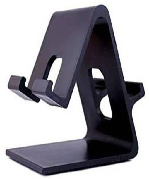 SHOP EXCITING Black Dual side Holder For Desk Mount Cell Phone Holder For Table Stand Mobile Holder