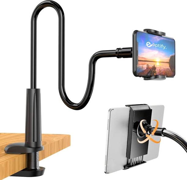 WISEBONE Flexible Mobile Tabletop Stand with Clamp Metal Built | Heavy Duty Foldable Mobile Holder
