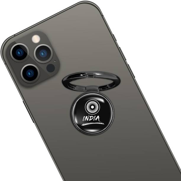 Swap-n-Snap 360° Holo-Ring Mobile Holder With 3 Changeable Logos , INDIA, Selfie Grip. Mobile Holder