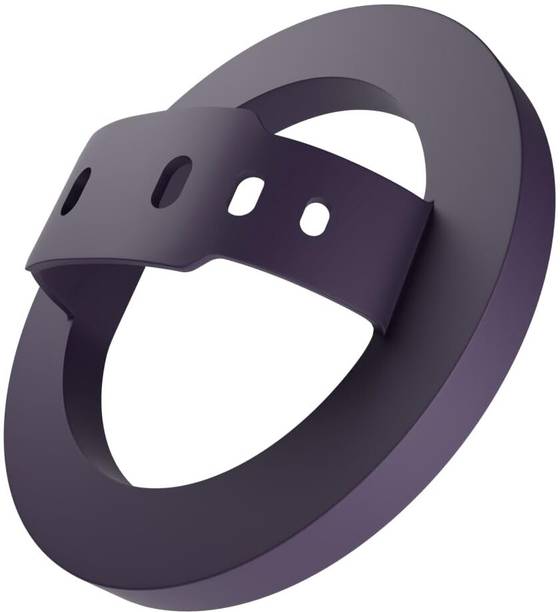 RIGGEAR Silicone Magnetic Phone Grip Ring Holder for MagSafe iPhone & Cases (Purple) Mobile Holder