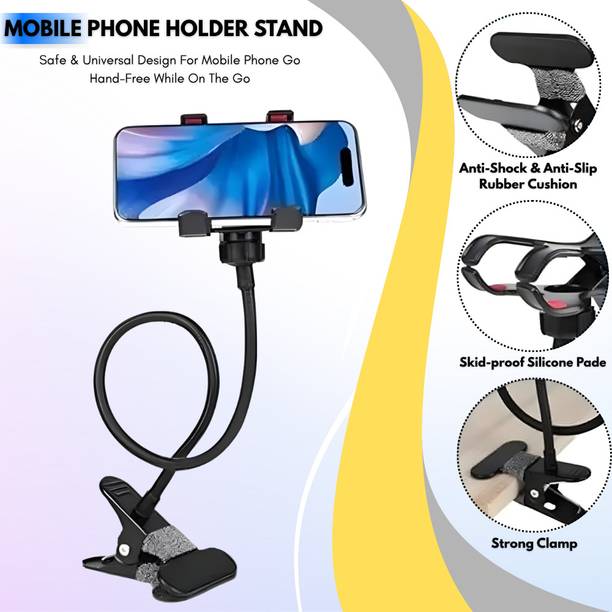 Autozap Mobile Stand Anti-Slip Grip, Multi-Angle Rotation for Bed, Table, and More ETC. Mobile Holder