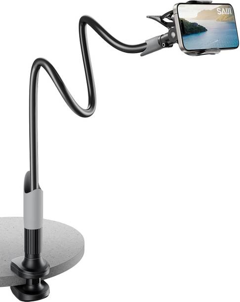 SIMESTICH Mobile Phone Holder 70Cm | 360° Rotating Lazy Stand with Spiral Clamp Base Mobile Holder