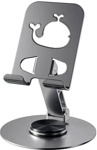 Redclip Carbon Steel Foldable Tablet Pc Stand with 360 Rotating Mobile Holder