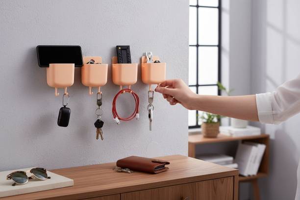 Bahuchar Wall mounted phone holder (PACK OF 4) Mobile Holder
