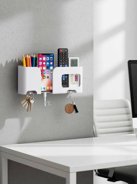 DSNS Wall Mounted Key & Mobile Holders | Remote Stand | Multi Purpose Stand 1 Piece Mobile Holder