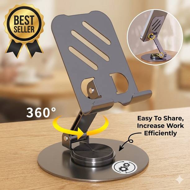 Parthstylemart 360° Adjustable Mobile Phone Stand Holder for Desk, Table & Office Use Mobile Holder