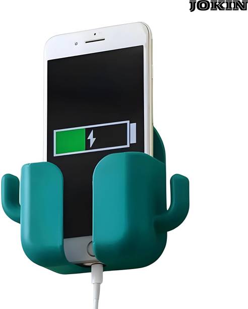 जोकिन Wall Mount Mobile Holder Charging Stand With 2 Hook Phone Holder(Pack of 1) मोबाइल होल्डर