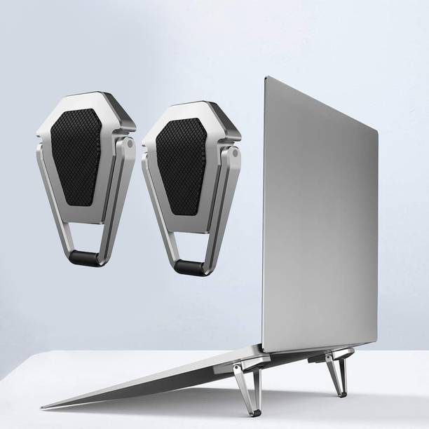 Wanzhow Portable Laptop Stand Mini Premium Metal Folding Portable Laptop Stand for Laptop & Tablet Laptop Stand