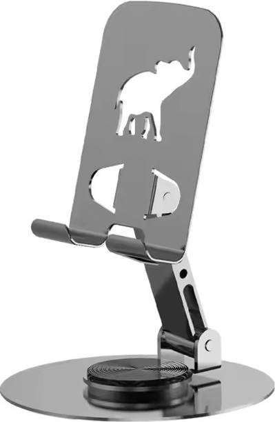 Redclip Metal Desktop Phone Holder, Universal Rotation Folding Tablet & Phone Stand Mobile Holder