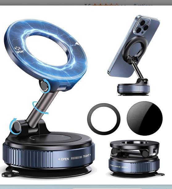 ओरा वर्ल्ड 360° Vacuum Suction Magnetic Mobile Holder for All Smartphones मोबाइल होल्डर