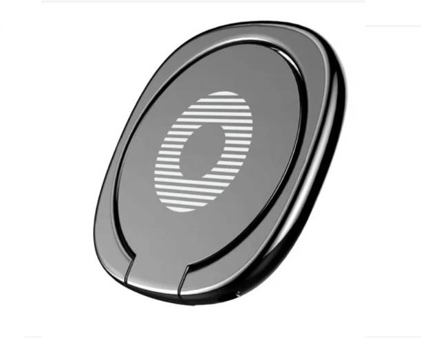 P s retail Rotatable Finger Ring Phone Holder - Black - 1 Pc/Pack Mobile Holder