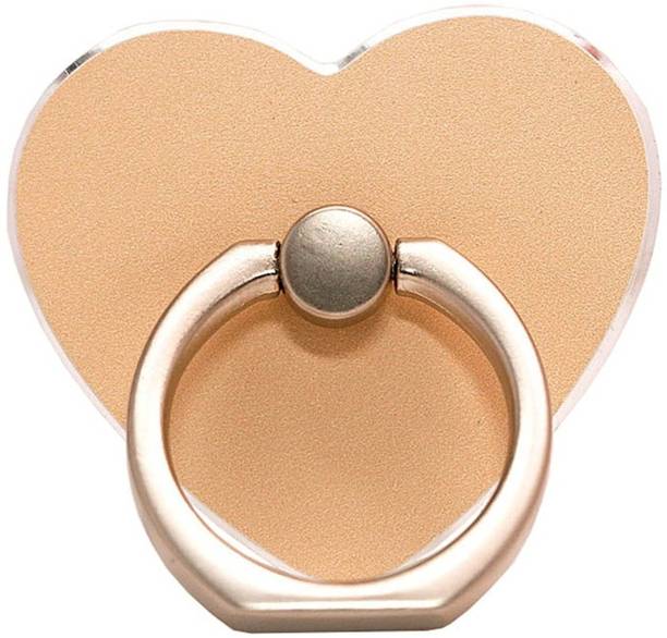 P s retail Heart Shape Mobile Phone Ring Holder - (Beige) - 1 Pc/Pack Mobile Holder