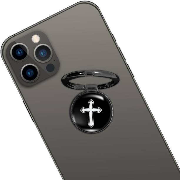 Swap-n-Snap 360° Holo-Ring Mobile Holder With 3 Changeable Logos, CHRISTIANITY. Mobile Holder