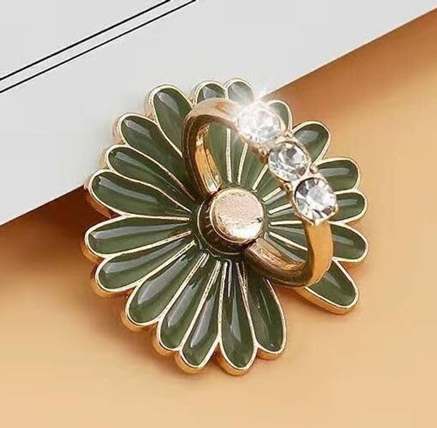 KolorFish Glitter Bling Mobile Phone Ring Stand Holder Magnetic (Sunflower Green) Mobile Holder