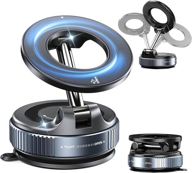 UNSORT 360°Vaccum Magnetic Phone Holder,Magnetic Car Phone Mount,Hand-Free Suction Cup Mobile Holder