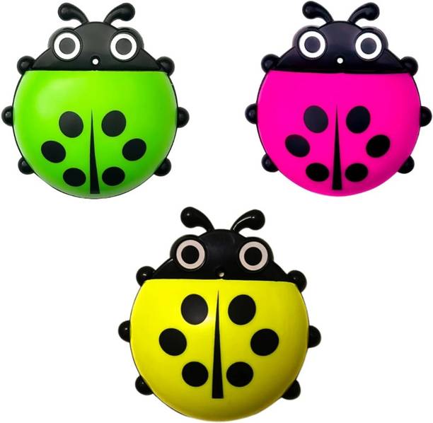 Muv up Pack of 3 Lady bug Shaped Wall Mounted Phone Stand Mobile Holder