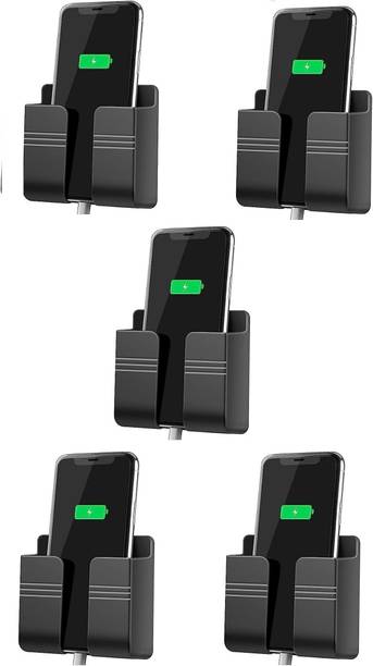 Zebur Wall Mounted Stand Mobile Holder Mobile Wall Mount for charging (pack of 5pcs) Mobile Holder