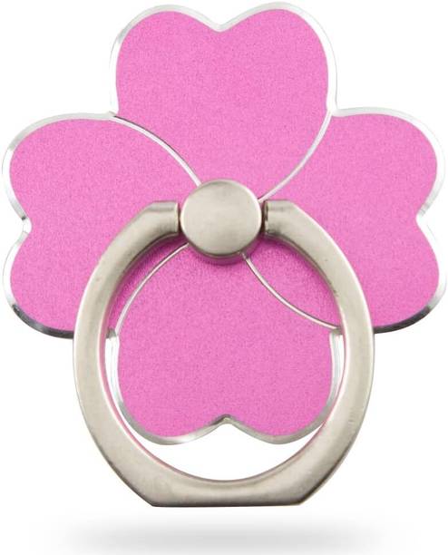 befunky Glitter Bling Rhinestone Mobile Phone Ring Stand Holder (Lucky Rose Shape Pink) Mobile Holder