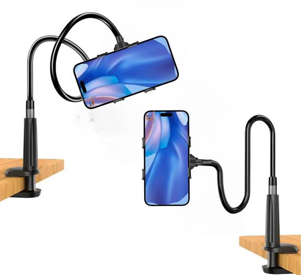 TRUWEL Flexible Long Arm Lazy Mobile Holder with Clamp Stand for Bed, Desk & Table Mobile Holder