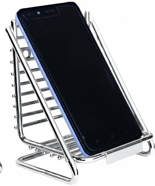 Ghanshayam Table Top Mobile Holder Stand Stainless Steel Mobile Stand For Home office Mobile Holder