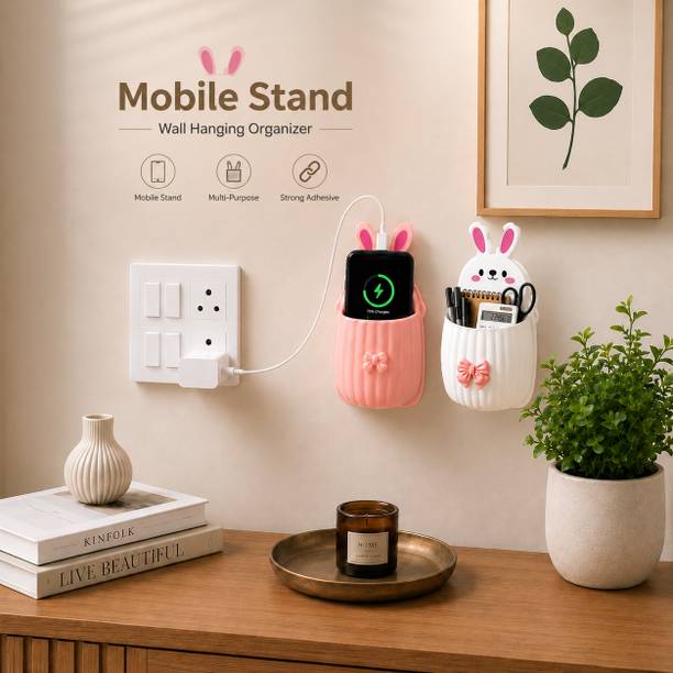 DXDT (set of 2)Multipurpose mobile holder for phone charging stand AC/TV RemoteHolder Mobile Holder