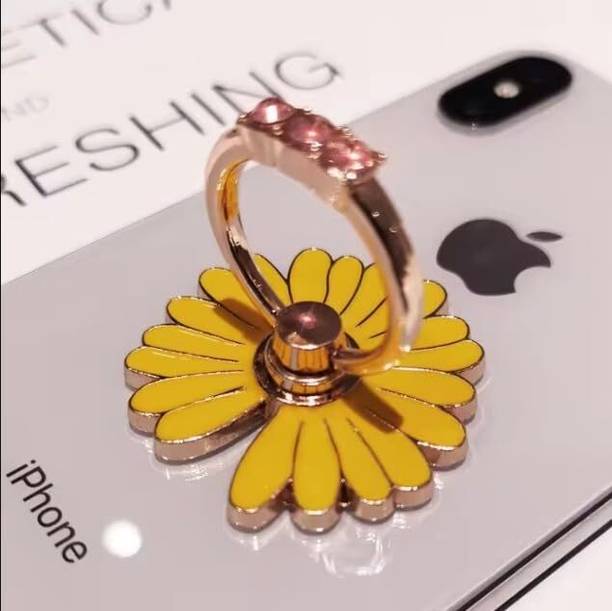 KolorFish Glitter Bling Mobile Phone Ring Stand Holder Magnetic Finger (Sunflower Yellow) Mobile Holder