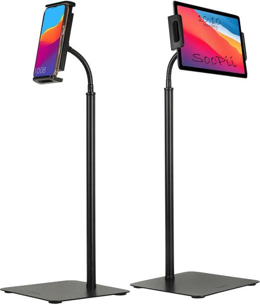 Soopii Tablet/ E-Book Reader/ Mobile Stand with Strong Aluminum Body and Extra Stable Base with Anti-Slip Padding (Up to 14 inch / 35.5 cm) (P21) Mobile Holder