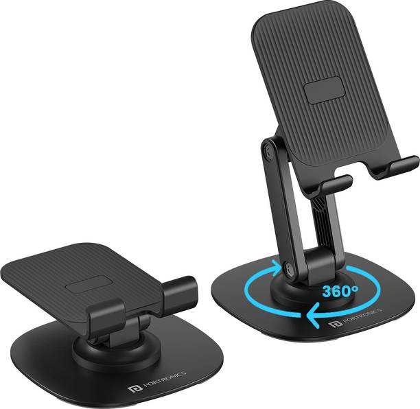 Portronics Mobot III 360° Degree Universal Mobile Stand Foldable Adjustable Mobile Holder