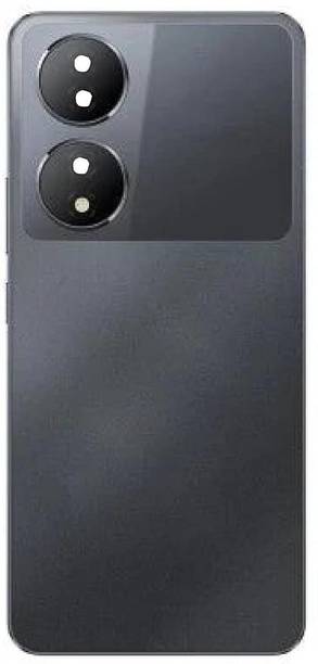 SPAREWARE® Back Door Panel Body Back Panel For Vivo Y100 -Black (CAMERA GLASS LENS OR WITH ALL LOGO)
