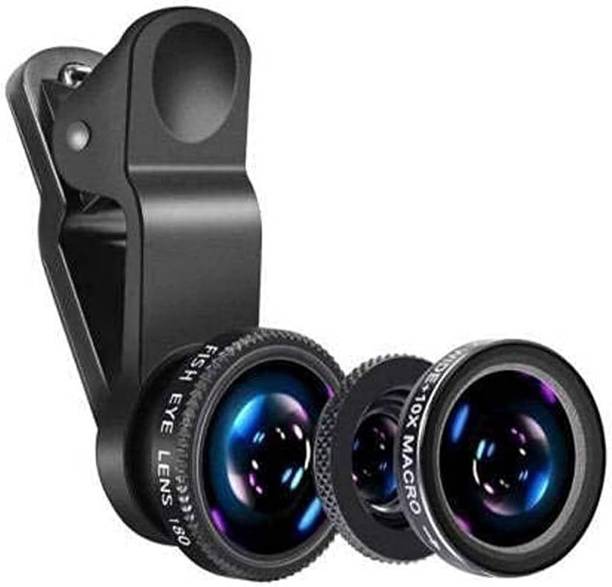 Mobcam 3 in 1 Macro Lens Mobile Camera Lens, Fish Eye, Wide Angle Mobile Phone Lens
