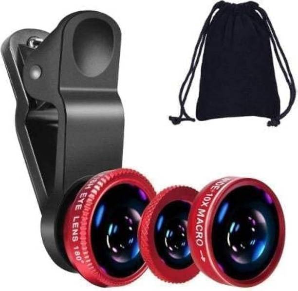 Mobcam Ultra HD Wide Angle 3 in 1 Macro Lens Mobile Camera Lens, Fish Eye Mobile Phone Lens