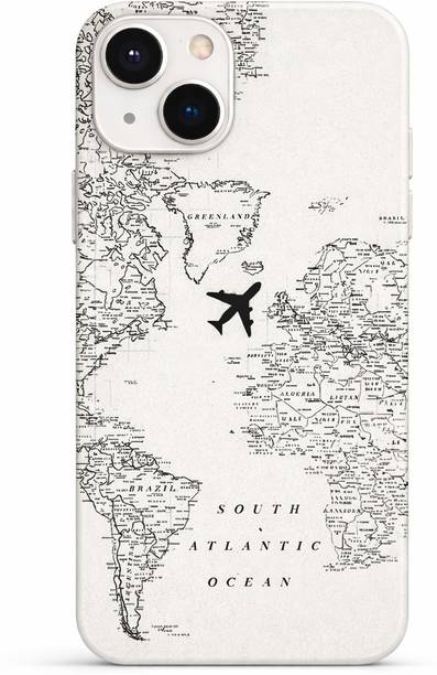 venstiker Premium Vinyl Vintage Map Airplane Sticker – iPhone 13/14 Mobile Skin
