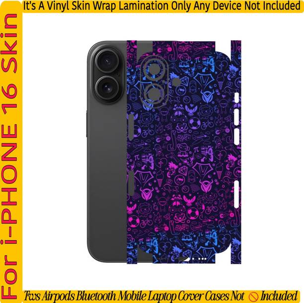Flipkart SmartBuy COMPETABLE 4 I PHONE 16 MOBILE SKIN(BACK+SIDE+CAMERA)SOFTY_U20ST Mobile Skin