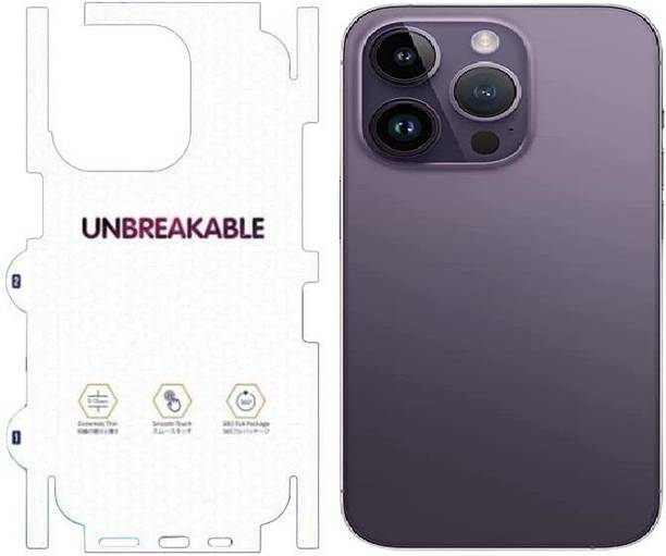 A3sprime Unbreakable Soft Transparent Back and Side Skin Protector for iPhone 14 Pro Mobile Skin