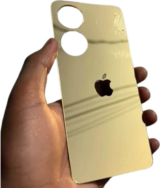 जी पी टेक VIVO Y100 5G Glossy Golden Glass Finish Back Panel Skin with Apple Logo_N226 VIVO Y100 5G Glossy Golden Glass Finish Back Panel Skin with Apple Logo मोबाइल स्किन