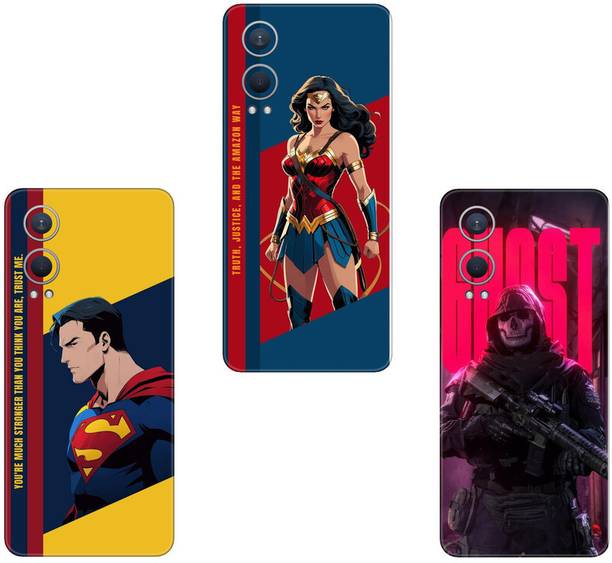 SKINADDA TECNO SPARK 5 KD7h COMBO(PACK OF 3)Camera&Back Protector Premium Vinyl Mobile Skin