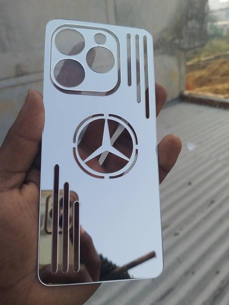 HANS LSR Infinix Hot 40 MOBILE SKIN SILVER MIRROR BACK PANNEL Mobile Skin