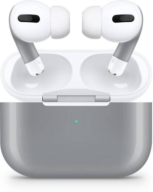 90stethix Airpods Pro Grey Ultra Matte Finish Skin Wrap (Case+Buds) Airpods Not Included Mobile Skin