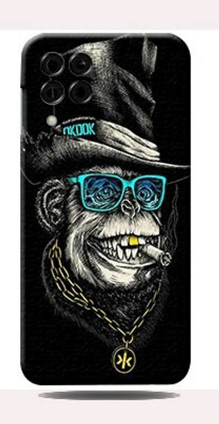 TJ CREATION Smart&Crazy Monkey Samsung Galaxy M33 5G Back Skin Guard Mobile Skin