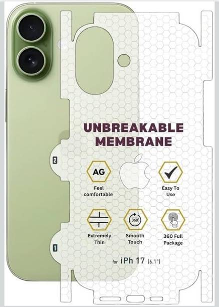 GET PAY Iphone 17 unbreakable premium membrane for back Mobile Skin